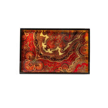Load image into Gallery viewer, Caspari Jaipur Crimson Lacquer Small Rectangular Tray
