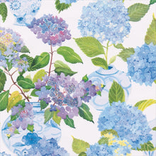 Load image into Gallery viewer, Caspari Hydrangeas and Porcelain Gift Wrapping Paper - 30&quot; x 8&#39; Roll