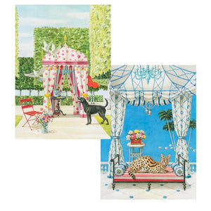 Caspari Animals & Garden Pavilions Boxed Note Cards