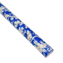 Load image into Gallery viewer, Caspari Scenic Songbirds China Blue Gift Wrap - One 30&quot; X 8&#39; Roll