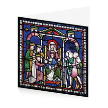 Load image into Gallery viewer, 12th Century Adoration of the Magi and Shepherds Christmas Note Card Pack of 10