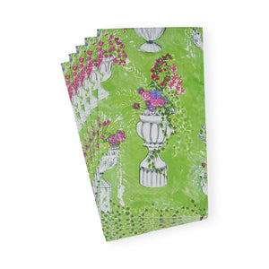 Caspari Jardin De Luxembourg Guest Towel Napkins - 15 Per Package