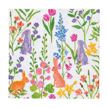 Load image into Gallery viewer, Caspari Bunny Field Cocktail Napkins - 20 Per Package