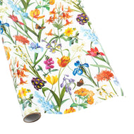 Caspari Redouté Floral Gift Wrapping Paper in White - 30