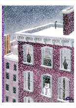 Load image into Gallery viewer, Charles Addams Brownstone Snowman Note Card Set