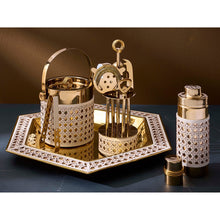 Load image into Gallery viewer, Jonathan Adler Basketweave Cocktail Shaker