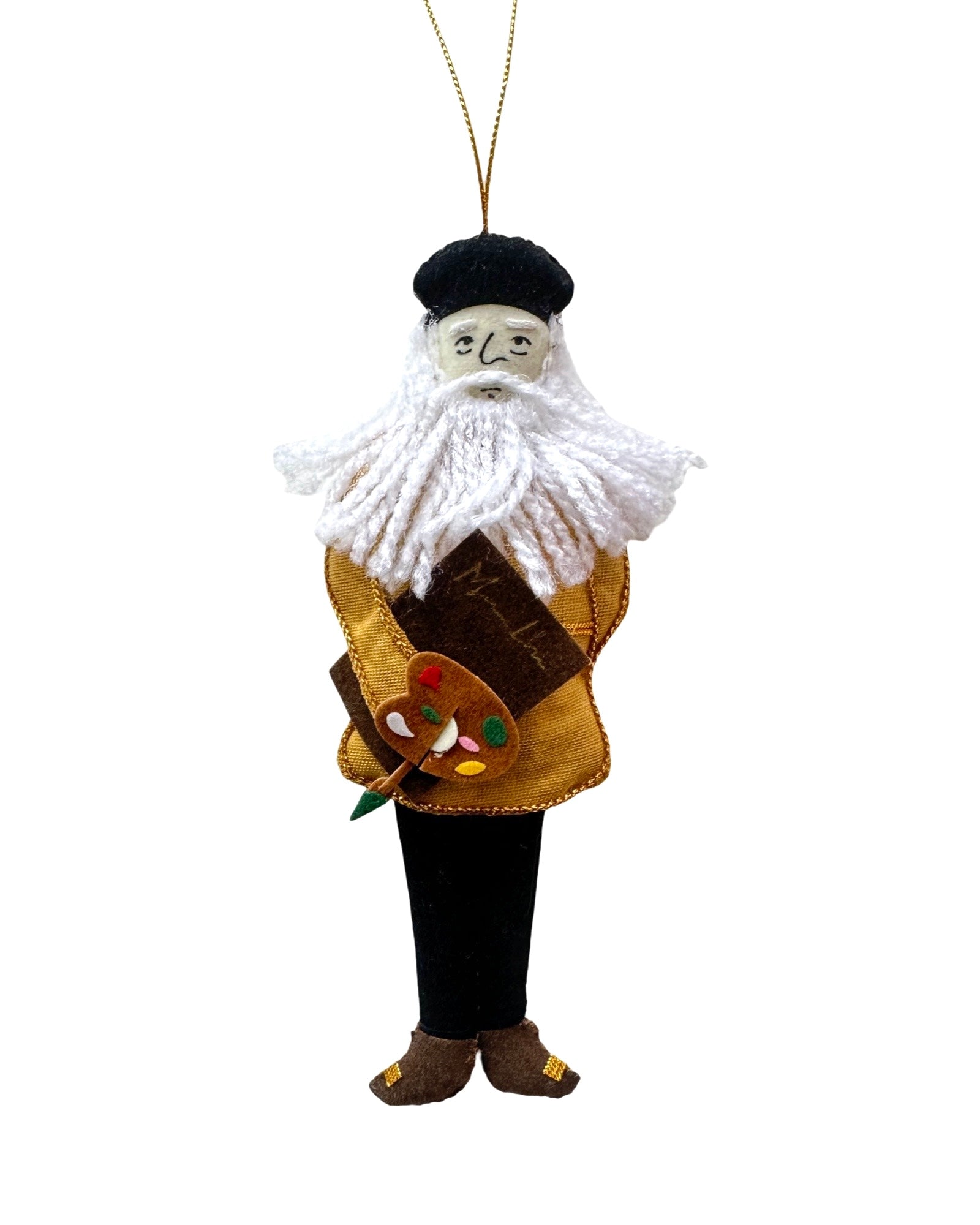 St. Nicolas Leonardo da Vinci with Hat Ornament