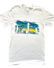 Load image into Gallery viewer, Downtown OKC Glow T-Shirt- White