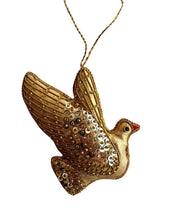 Load image into Gallery viewer, St. Nicolas Gold Jewel Dove Ornament