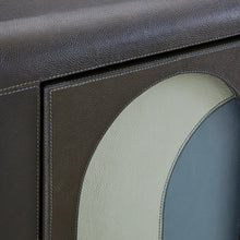 Load image into Gallery viewer, Jonathan Adler Arcade Leather Clad Cabinet
