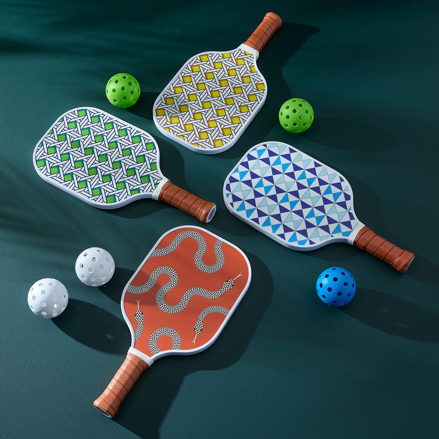 Jonathan Adler Basketweave Pickleball Set – OKCMOA STORE