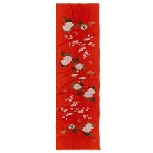 Load image into Gallery viewer, Edo Blossoms and Butterflies Embroidered Shawl