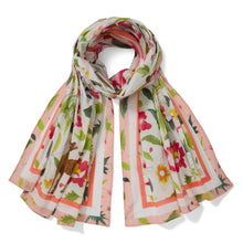 Load image into Gallery viewer, Asian Flora and Fauna Oversize Cotton Scarf