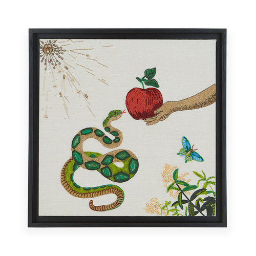 Jonathan Adler Muse Snake & Apple Beaded Wall Art