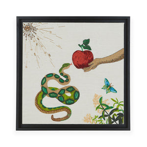Jonathan Adler Muse Snake & Apple Beaded Wall Art