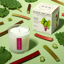 Load image into Gallery viewer, Plant the Box Backyard Rhubarb Candle