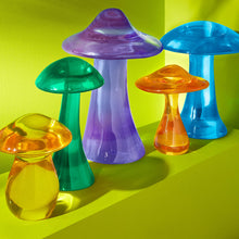 Load image into Gallery viewer, Jonathan Adler Turquoise Acrylic Mushroom Objet