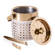 Load image into Gallery viewer, Jonathan Adler Basketweave Ice Bucket