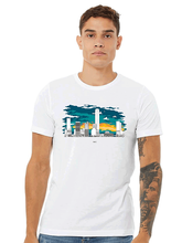 Load image into Gallery viewer, Downtown OKC Glow T-Shirt- White