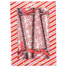 Load image into Gallery viewer, Caspari Peppermint 10&quot; Luxury Cone Crackers - 8 per box
