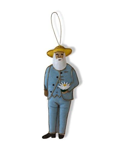 St. Nicolas Monet With Straw Hat Ornament