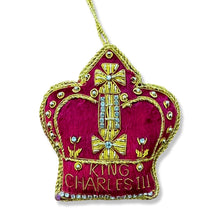 Load image into Gallery viewer, St. Nicolas King Charles III Crown Coronation Ornament
