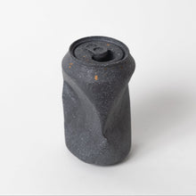 Load image into Gallery viewer, Concrete Soda Can Vase - Black Terrazzo