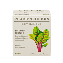 Load image into Gallery viewer, Plant the Box Backyard Rhubarb Candle