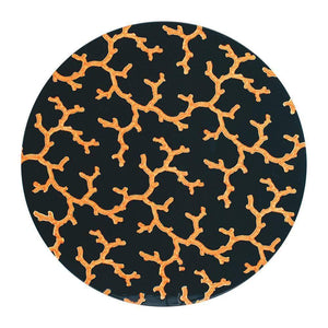 Caspari The Coral Sea Round Lacquer Placemat