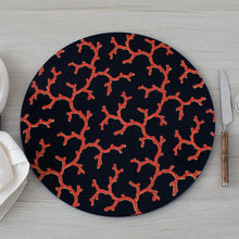 Load image into Gallery viewer, Caspari The Coral Sea Round Lacquer Placemat