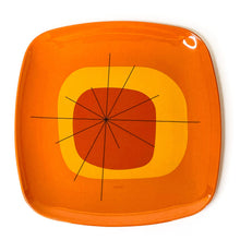 Load image into Gallery viewer, Atomic Melamine Dinner Plates Set of 4- Orange