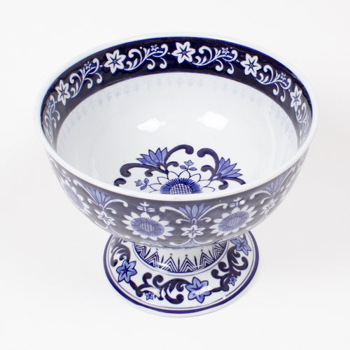 Blue and White Chinoiserie Fruit Bowl