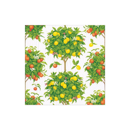 Caspari Citrus Topiaries Paper Cocktail Napkins