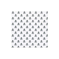 Caspari Skull & Crossbones Paper Cocktail Napkins- White