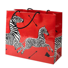 Load image into Gallery viewer, Caspari Zebra Gift Bag