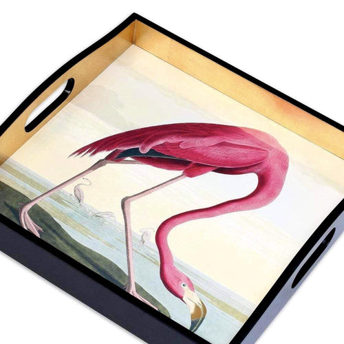 Audubon Birds Flamingo Decorative Tray