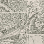 Caspari London Map Gift Wrap