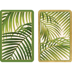 Caspari Under the Palms Large Type Playing Cards-Double Deck
