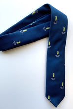 Load image into Gallery viewer, Fine and Dandy Blue Gin and Tonic Silk Tie
