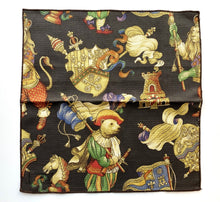 Load image into Gallery viewer, Fine and Dandy Medieval Menagerie Cotton Pocket Square