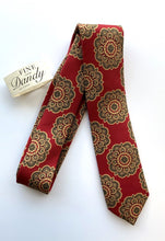 Load image into Gallery viewer, Fine and Dandy Red Moorish Silk Tie