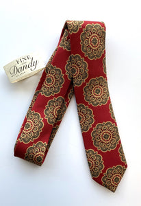 Fine and Dandy Red Moorish Silk Tie