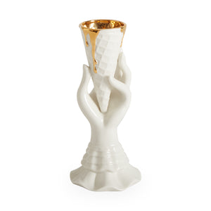 Jonathan Adler Gilded I-Scream Vase