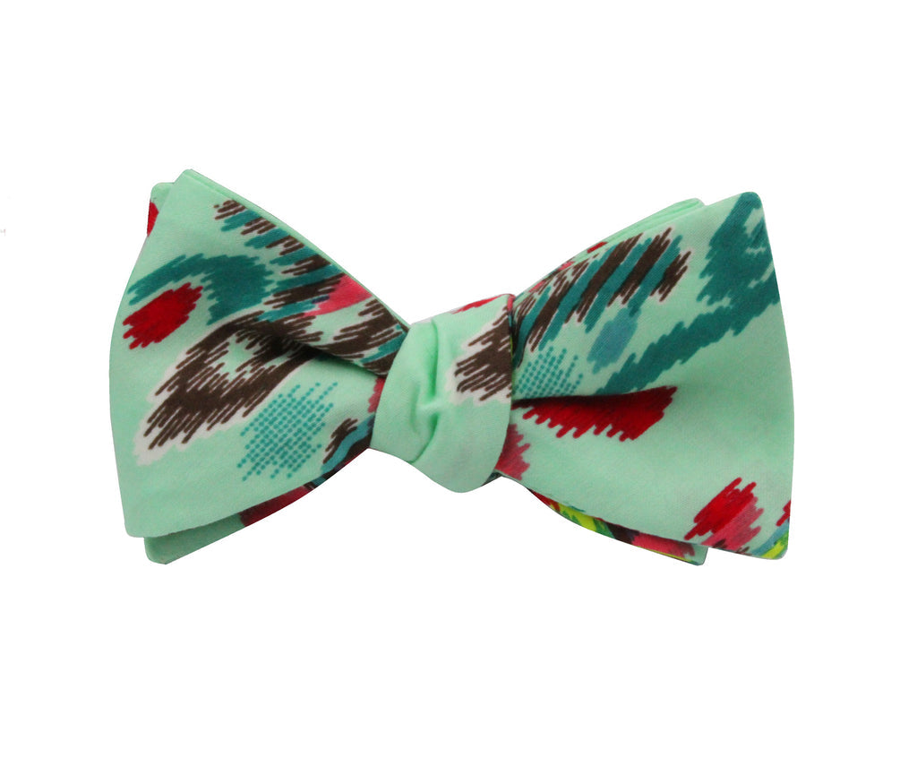 Fine and Dandy Ikat Cotton Bow Tie