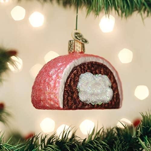 Hostess Snoball Glass Ornament