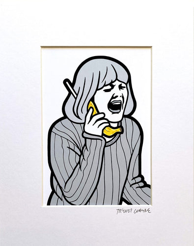 Trevor Wayne Horror Banana Series Scream Print