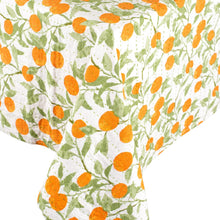 Load image into Gallery viewer, Caspari Reversible Kantha Table Cover in Orange Grove