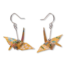 Load image into Gallery viewer, Origami Crane Earrings