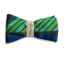 Load image into Gallery viewer, Fine and Dandy Green Garden Print Cotton Bow Tie