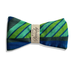 Fine and Dandy Green Garden Print Cotton Bow Tie